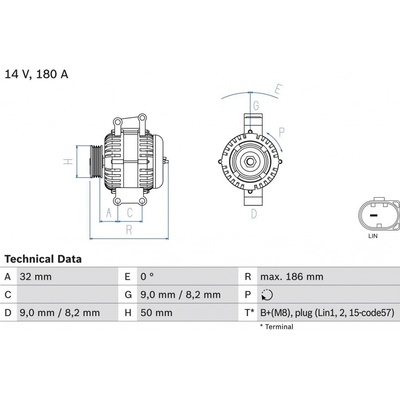 Generátor BOSCH 0 986 084 590 (0986084590)