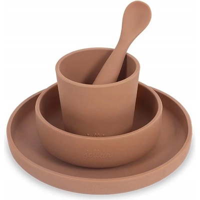 JOLLEIN Jedálenská sada silikón Caramel 4 dielna
