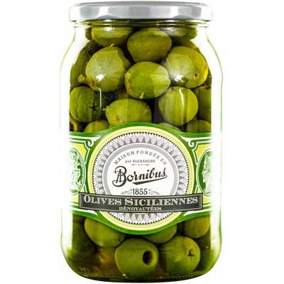 Bornibus Зелени маслини 880 g, сицилиански, без костилка, BORNIBUS (BORBS1804)