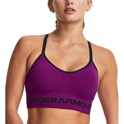 Under Armour Сутиен Under Armour UA Seamless Low Long Htr Bra-PPL Лилав Velikost XS