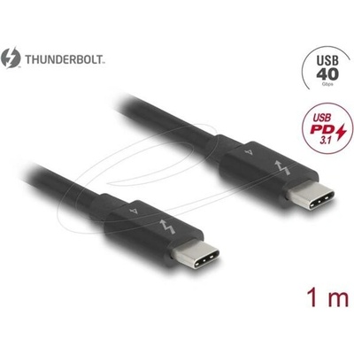 Delock 81249 Thunderbolt™ 4 40 Gbps PD 3.1 240 W 1m černý