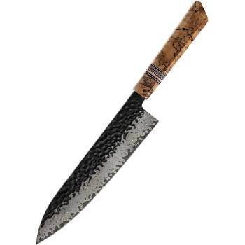 HARAHU Дамаски кухненски нож ZE-37431 - Chef / Кафяв KP37431 (ZE-37431)