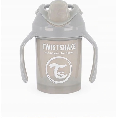 Twistshake nekapající hrneček se sítkem šedý 230 ml