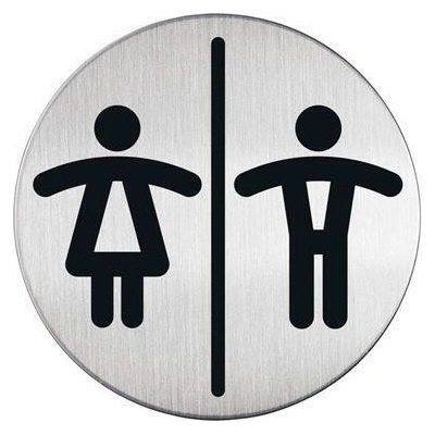 Piktogram WC dámy a páni - kruh 83mm