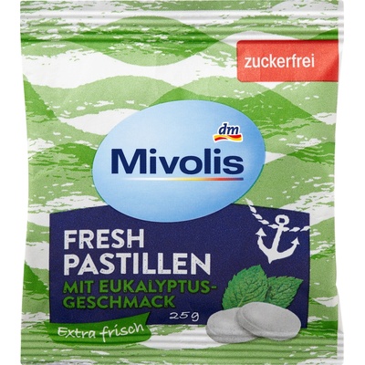 Mivolis pastilky s příchutí eukalyptu 25 g
