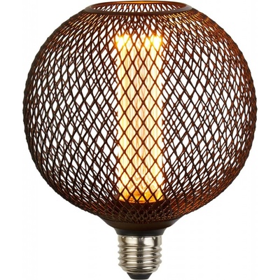 Searchlight LED žiarovka E27 Mesh 3,5W 1 800K Ø 12 cm čierna 16003BK