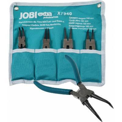 JOBIextra Sada kleští Seeger 150 mm 4 ks v pouzdře (X7940)