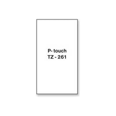 páska BROTHER TZ261 čierne písmo, biela páska Tape (36mm) (TZE261)