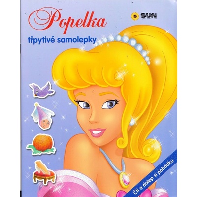 Sun Popelka samolepky Čti a dolep pohádku CZ verzia