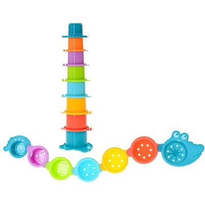 Mikro Пирамида 35, 5см/свързващи чашки за вода крокодил 2в1