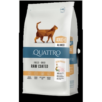 Quattro Cat food - Пълноценна суха храна за израснали котки с пилешко месо, 7 кг
