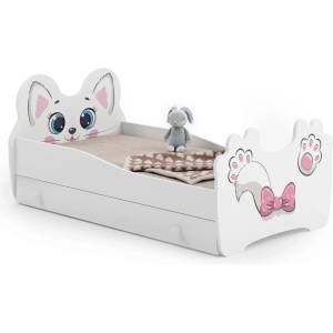 Kobi Детско легло Pink cat с чекмедже (160 х 80 см)