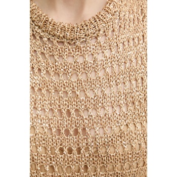 Simona Corsellini Рокля Simona Corsellini в златисто къса с кройка по тялото P25CEABO10 (P25CEABO10)