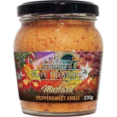 Cape Treasures Hořčice se sladkými chilli papričkami Peppadew z Jižní Afriky 235 g