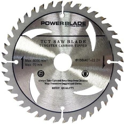 Kotouč pilový s SK plátky (vidiový), 150x40Tx22,2mm POWER BLADE M09053
