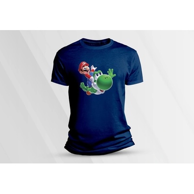 Sandratex dětské bavlněné tričko super mario 3 námořnická modrá