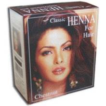 Classic Henna barva na vlasy v prášku kaštanová 100 g