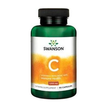 Swanson Витамин С - Vitamin C with Rose Hips 1000mg. / 90 Caps, 4301