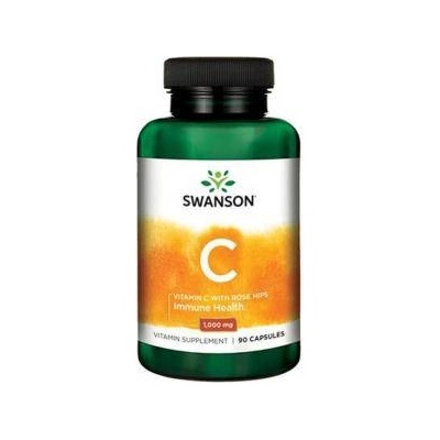 Swanson Витамин С - Vitamin C with Rose Hips 1000mg. / 90 Caps, 4301