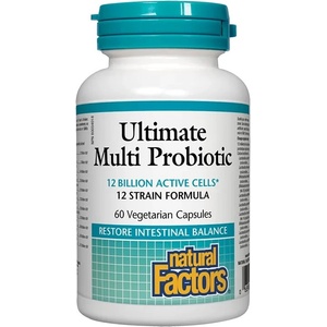 Natural Factors Ultimate Multi Probiotic, 60 капсули, Natural Factors