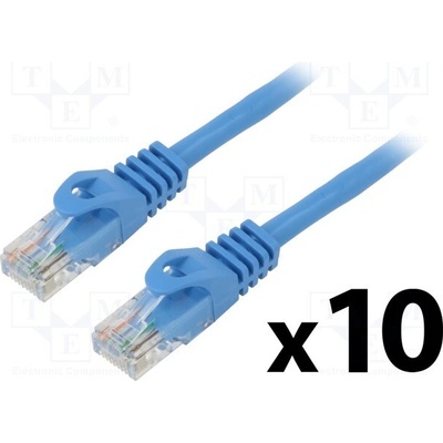 Lanberg PCU6-20CC-0025-B Patch U/UTP Cat 6 RJ45 vidlice z obou stran lanko CCA