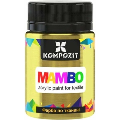 Mambo metalická farba na textil a kožu 50 ml 54 zlatá