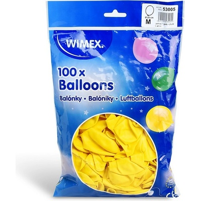 Wimex nafukovací balónky průměr 25 cm, žluté – Zboží Mobilmania