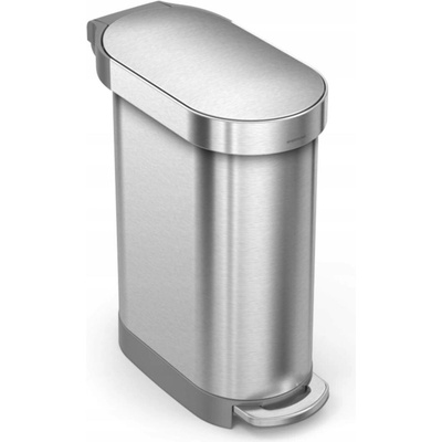 Simplehuman Odpadkový koš Slim FPP matná ocel pedál 45 l