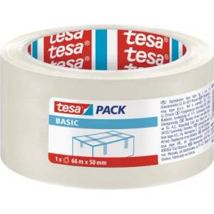 tesa ЛЕНТА Tesa ОПАКОВЪЧНА BASIC 48мм х 50м ПРОЗРАЧНА (58572-00000-00)