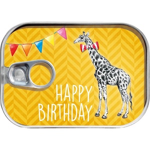 Gespaensterwald Картичка в консерва Gespaensterwald - Birthday, жираф (6846)