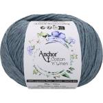Anchor Cotton 'n' Linen 00033 Slate Плетене на една кука прежда (4680004-00033)