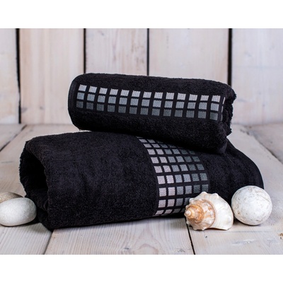 Bellatex froté osuška Darwin 70 x 140 cm černá