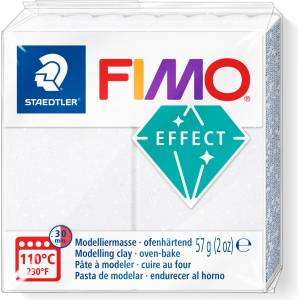 FIMO Полимерна глина Staedtler Fimo Effect, 57g, галактическо бял 002 (21896-А-ГАЛ.БЯЛ)