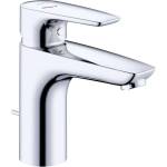 Kludi Pure&Solid - Смесител за умивалник, със сифон, EcoPlus, хром 342930575WR4 (342930575WR4)