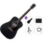 Pasadena PD-200E Premium SET Black Електро-акустична китара Дреднаут