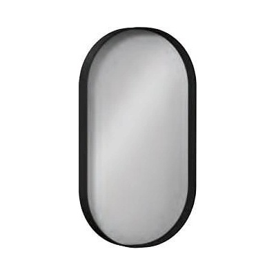 Isvea Puno овално огледалo за баня , рамка черен мат, 40/70 см (29PN4004040I)