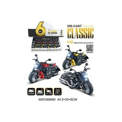 Alltoys Motorka 1 : 12 so svetlom černá