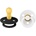 BIBS Залъгалки Bibs - Colour, 2 броя, 6-18 м, черен/бял (120219)