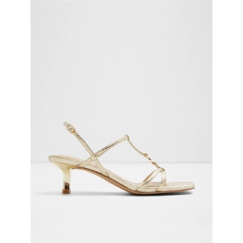 Dámské sandály na podpatku ve zlaté barvě ALDO Josefina