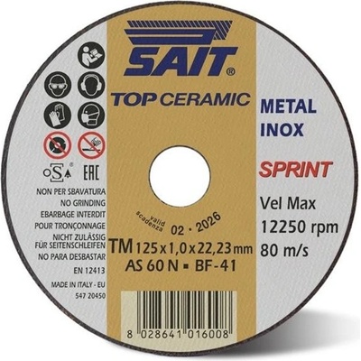 Sait Kotouč řezný 125 x 1,0 mm 016008