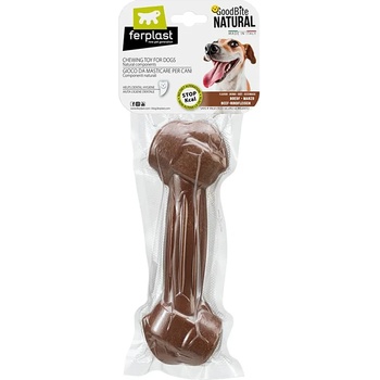 Ferplast GoodBite Natural XL - Лакомство за кучета - кокал за дъвчене от царевично нишесте с телешко, 1 брой- 20. 5 см