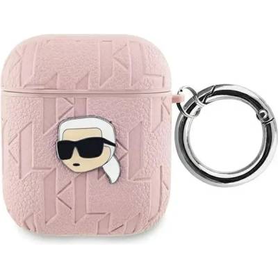 Karl Lagerfeld Кейс Karl Lagerfeld Monogram Karl Head за AirPods 1 / 2, розов (3666339283759)