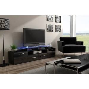 Cama meble Стойка за телевизор Cama EVORA 200 венге/черен гланц (EVORA WE/CZ)