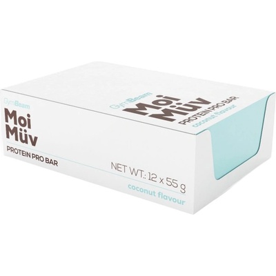 GymBeam MoiMüv Protein Pro Bar [12 x 55 грама] Кокос