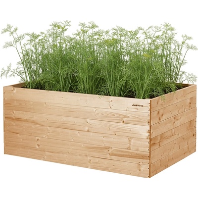 ATMOWOOD Modřínový vyvýšený záhon 140 x 80 x 60 cm hnědý