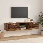 vidaXL Дървен шкаф 150 x 39 x 30 см Старо дърво Инженерна дървесина (880239)