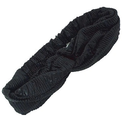 Látková čelenka "uzel" - šátek - černá – Zboží Dáma