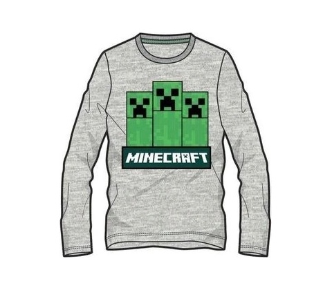 Tričko Minecraft Grey