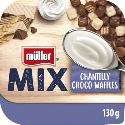 Müller MIX jogurt s čokoládovými oplatkami 5,6% 130 g – Zbozi.Blesk.cz