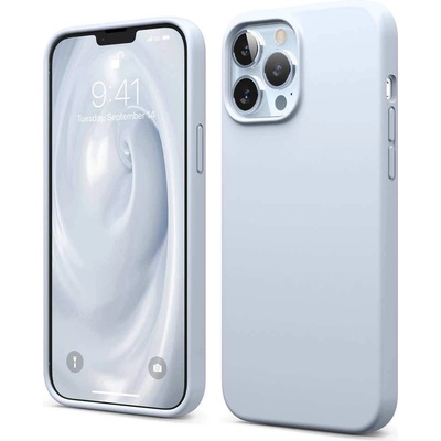 elago Soft Silicone Case - силиконов (TPU) калъф за iPhone 13 Pro Max (светлосин)